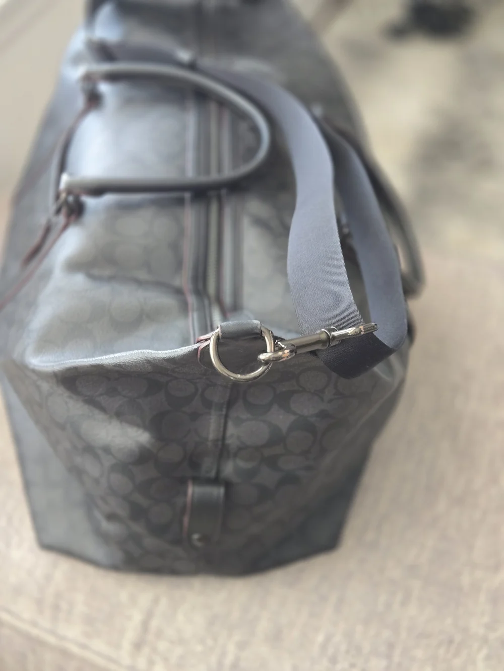Coach black signature